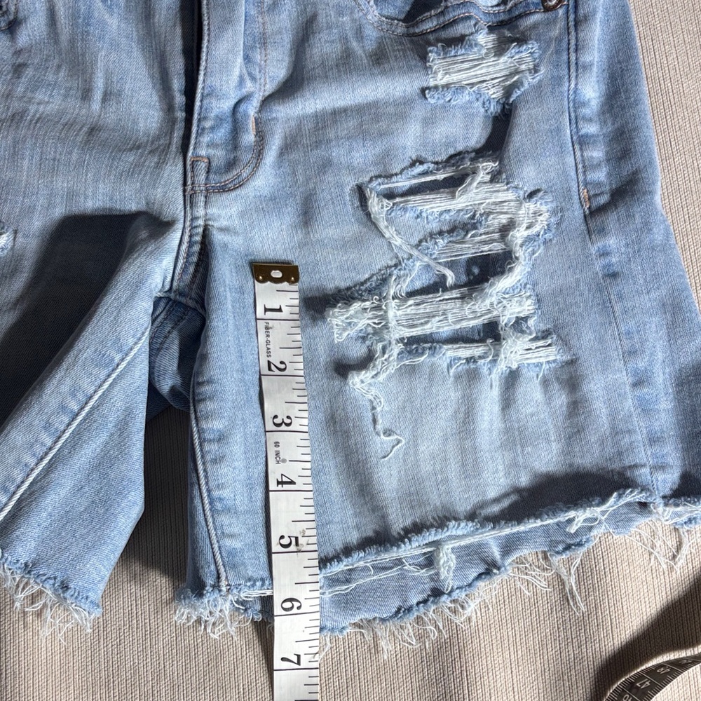 American Eagle Distressed Light Blue Jeans shorts - Picture 8 of 11